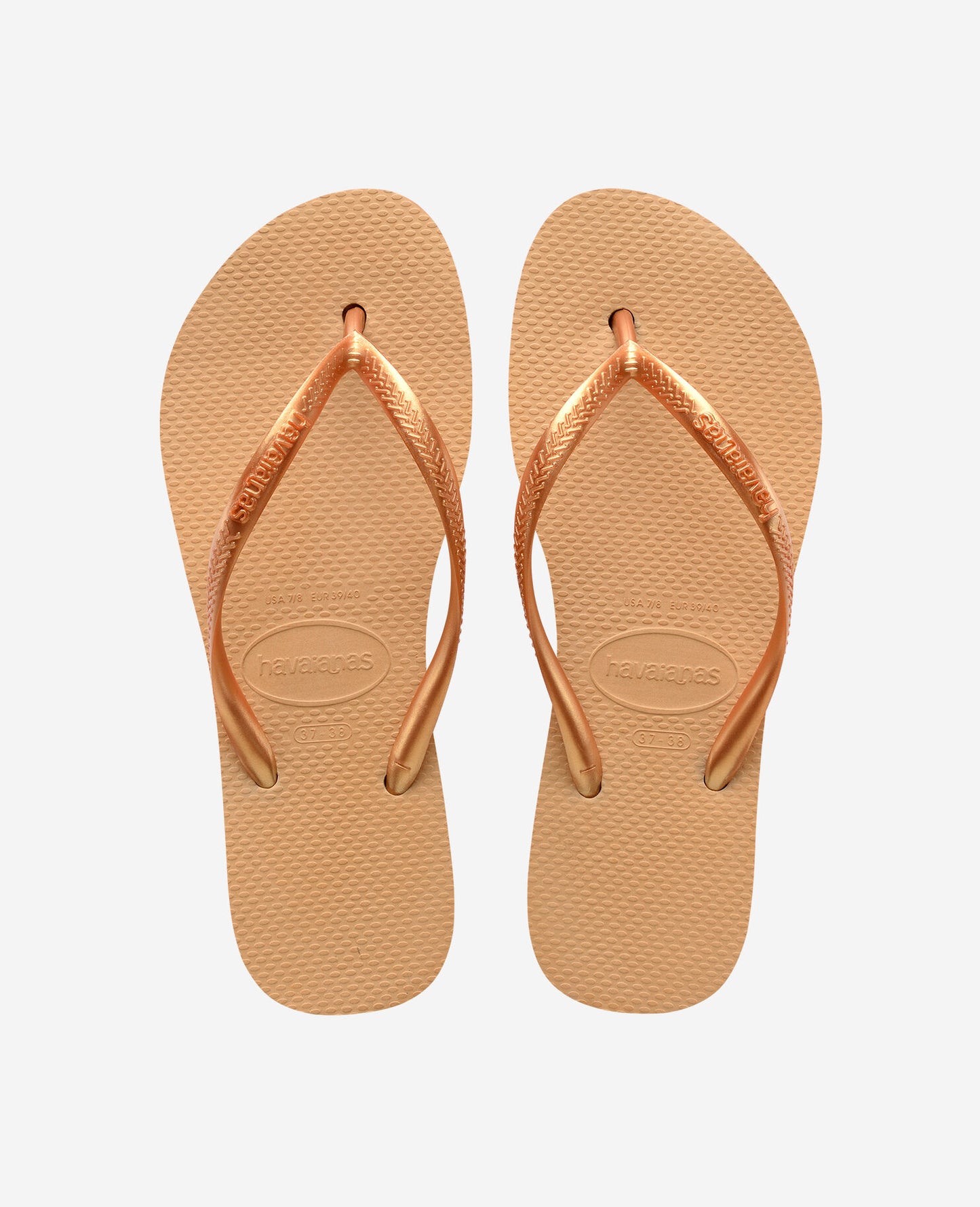 Chanclas Havaianas Slim Plataforma - Dorado