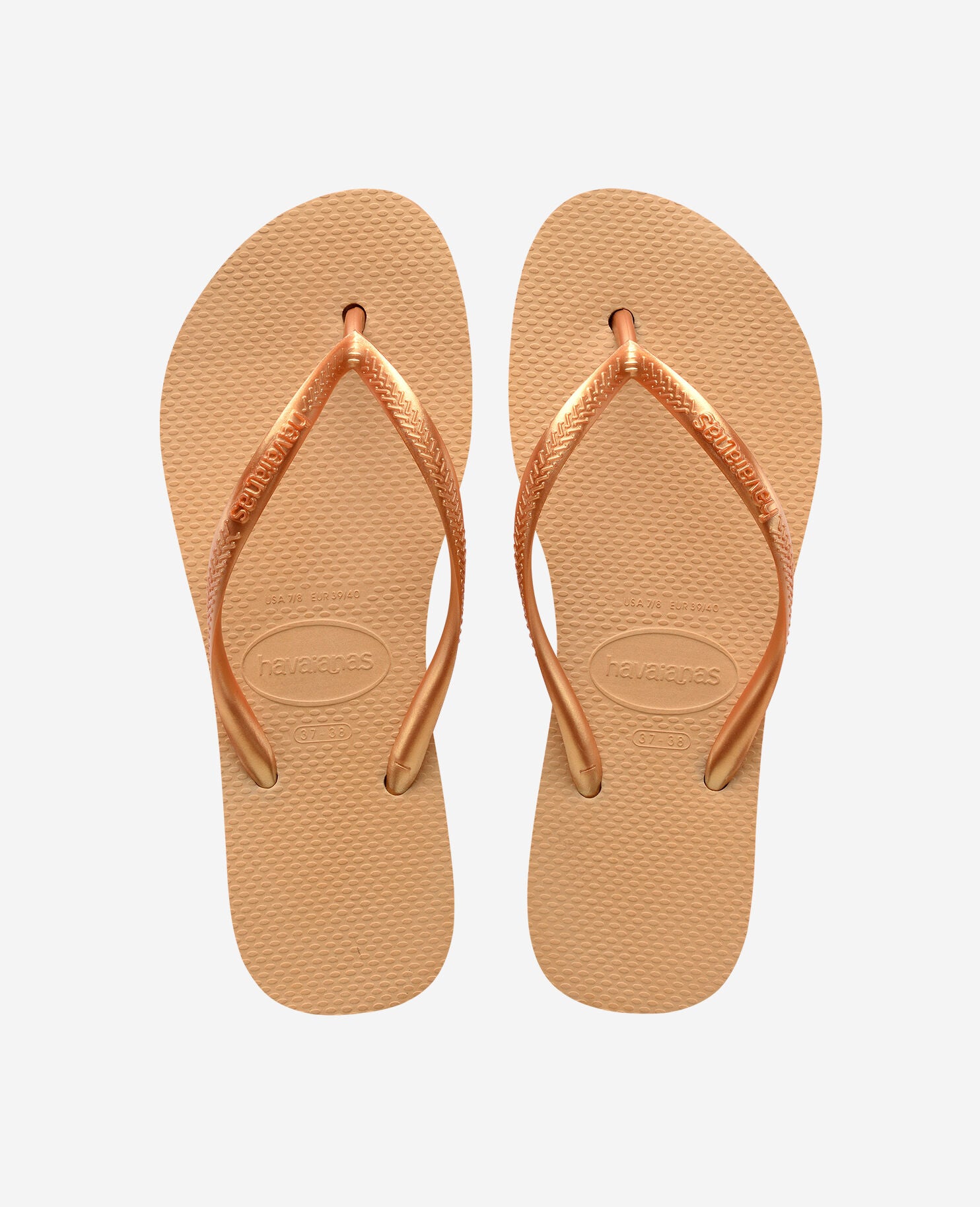 Chanclas Havaianas Slim Plataforma - Dorado