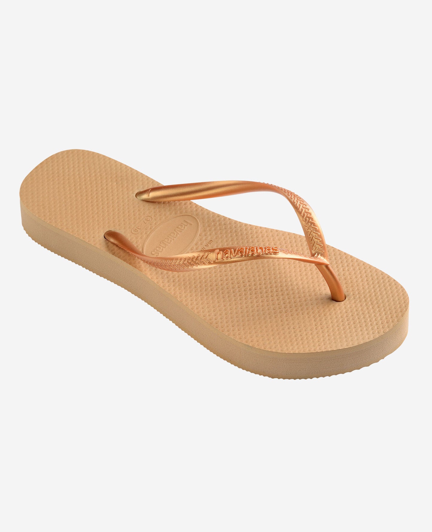 Chanclas Havaianas Slim Plataforma - Dorado