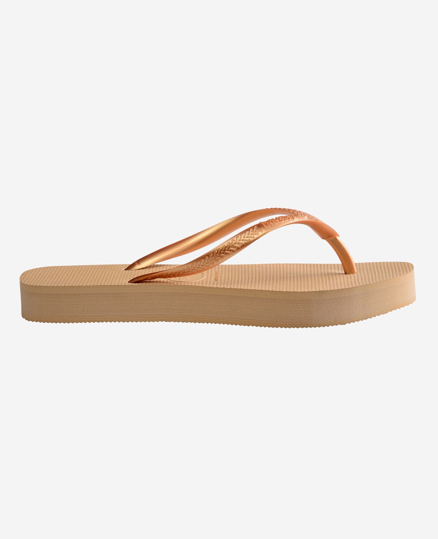 Chanclas Havaianas Slim Plataforma - Dorado