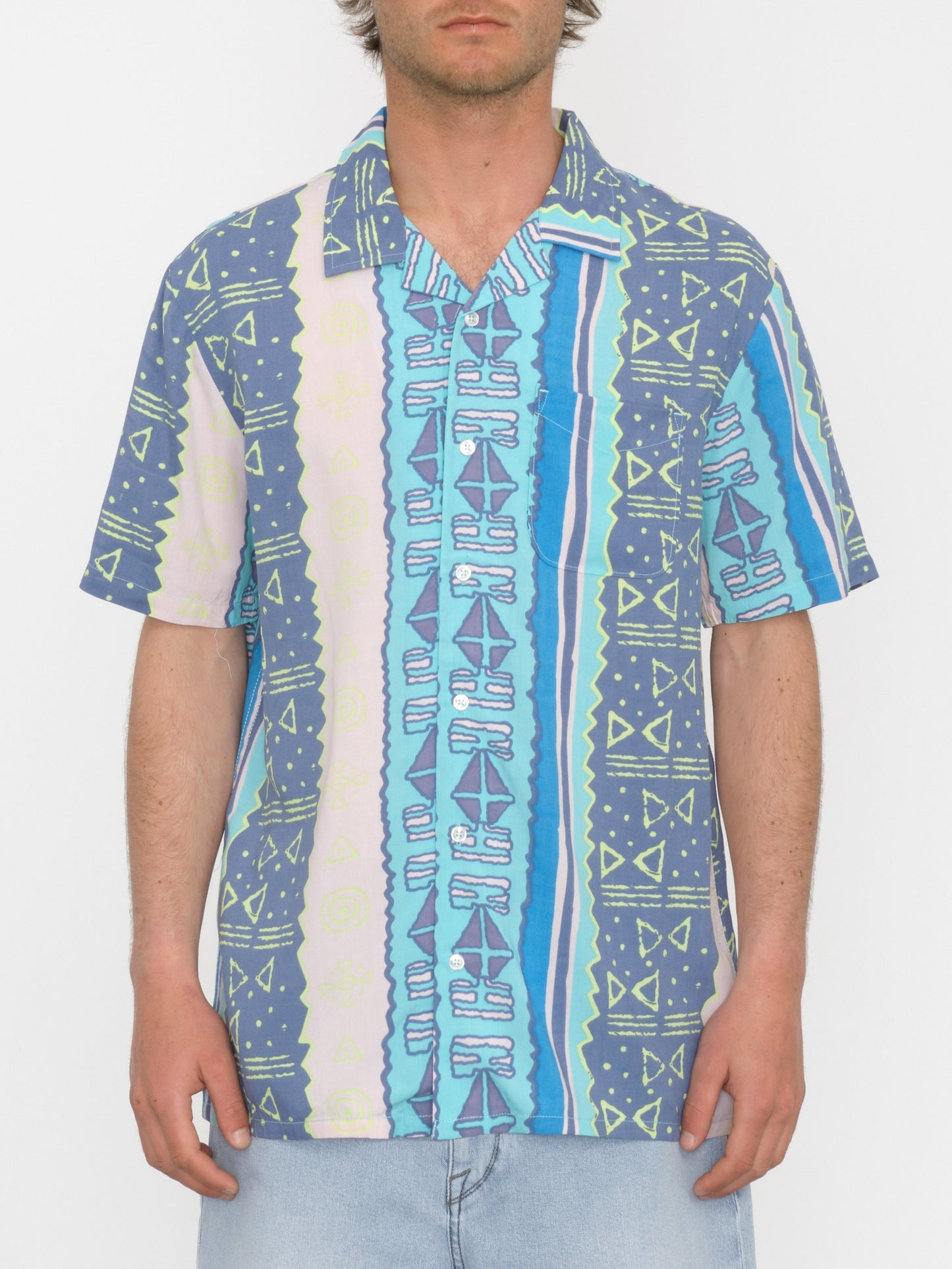 Camisa Volcom Bold Moves - Crete Blue