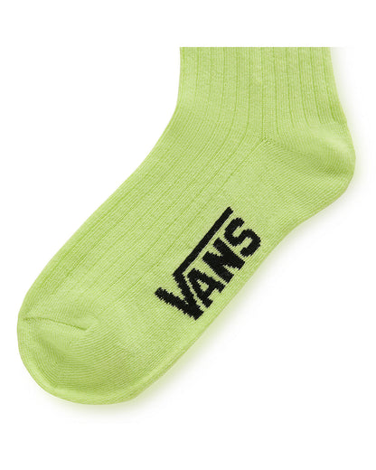 WM KICKIN IT CREW SOCK 6.5-10 1PK SUNNY LIME