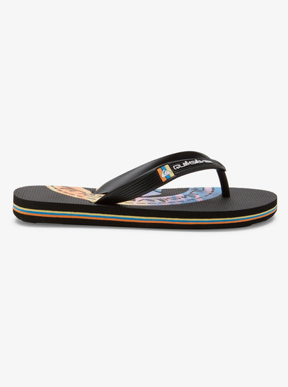 Molokai Art - Beach Flip-Flops - Black