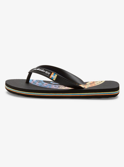 Molokai Art - Beach Flip-Flops - Black